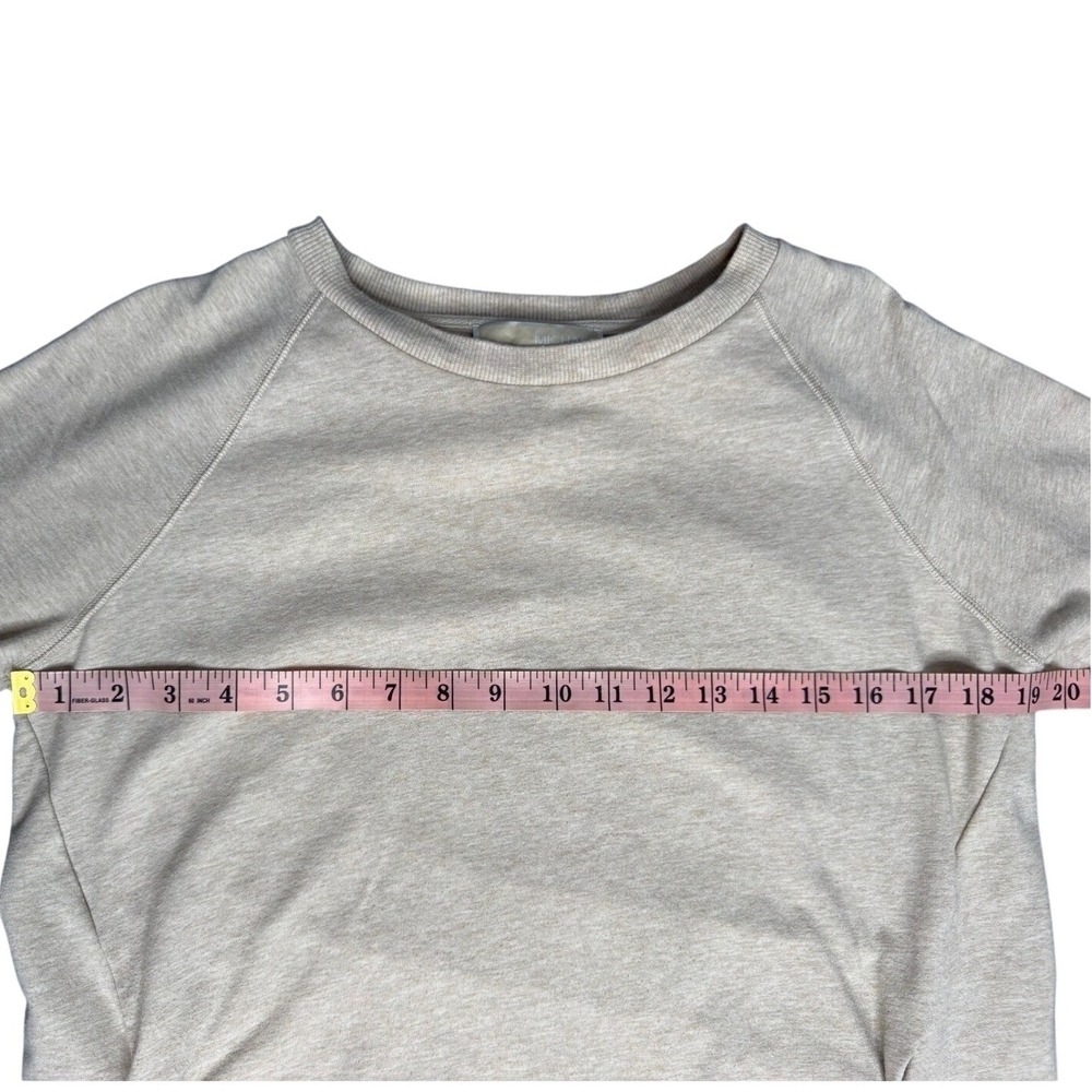 Michael Kors Womens Oatmeal Heather Lace Up Side Grommet Sweatshirt Small Beige - Picture 7 of 12